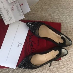 Christian Louboutin Strass Follies Crystal flats